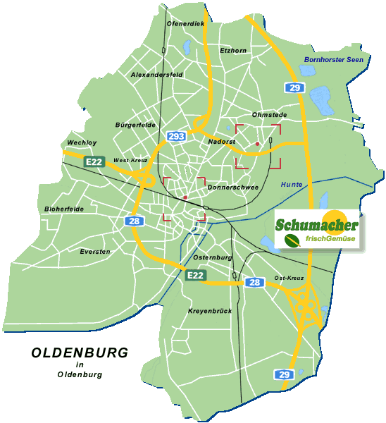 Lageplan Oldenburg